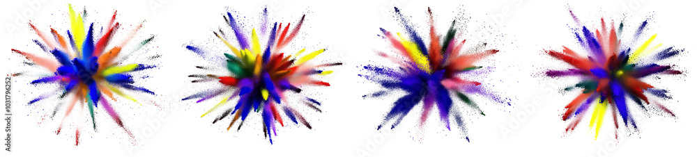 High-Quality PNG of Explosion of coloured powder Isolated on White Background – High Resolution High-Quality PNG of Explosion of coloured powder Isolated on White Background – High Resolution