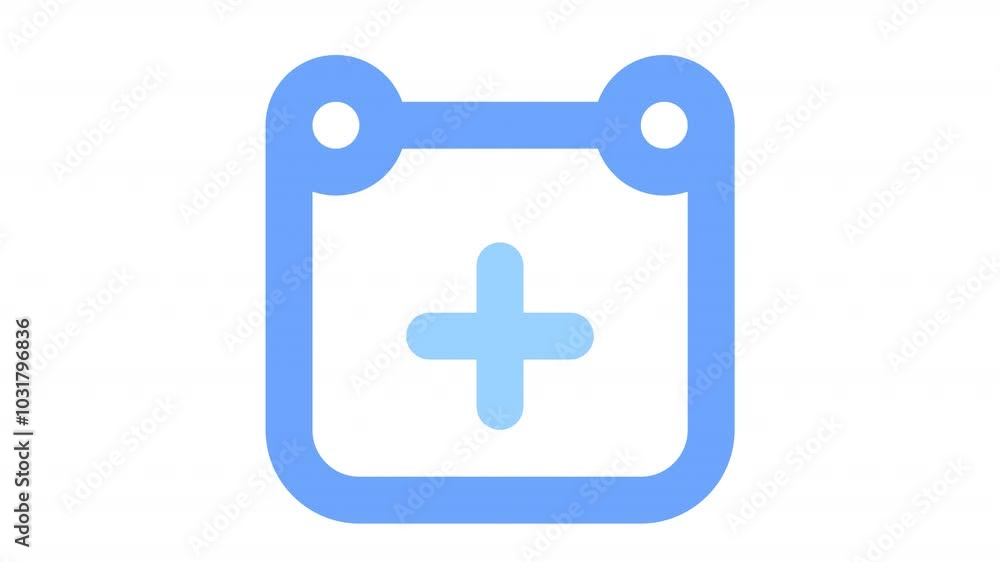 Add Calendar icon animation for social media, presentations, videos, websites, etc. No background, Alpha channel Add Calendar icon animation for social media, presentations, videos, websites, etc. No background, Alpha channel