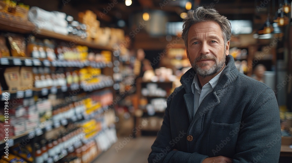 Man choosing fresh groceries in the supermarket. Man choosing fresh groceries in the supermarket.