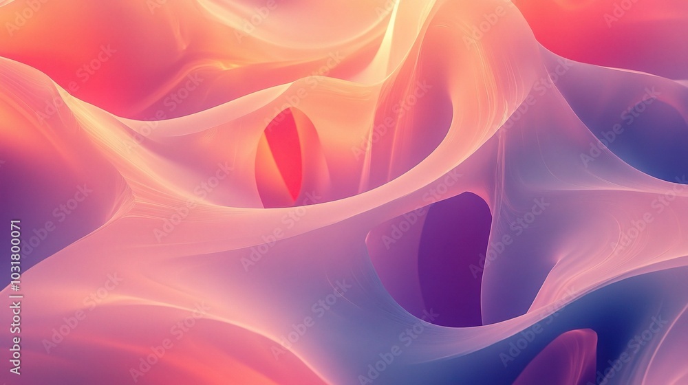 Obraz premium Abstract Colorful Wave Patterns in Soft Focus