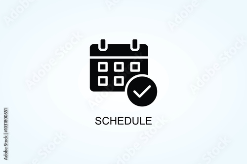 Schedule Vector  Or Logo Sign Symbol Illustration