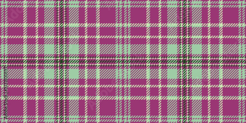 Custom fabric tartan seamless, colour plaid background textile. Manufacture vector pattern check texture in pink and pastel colors.