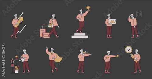 Business People. Flat Vector Illustration