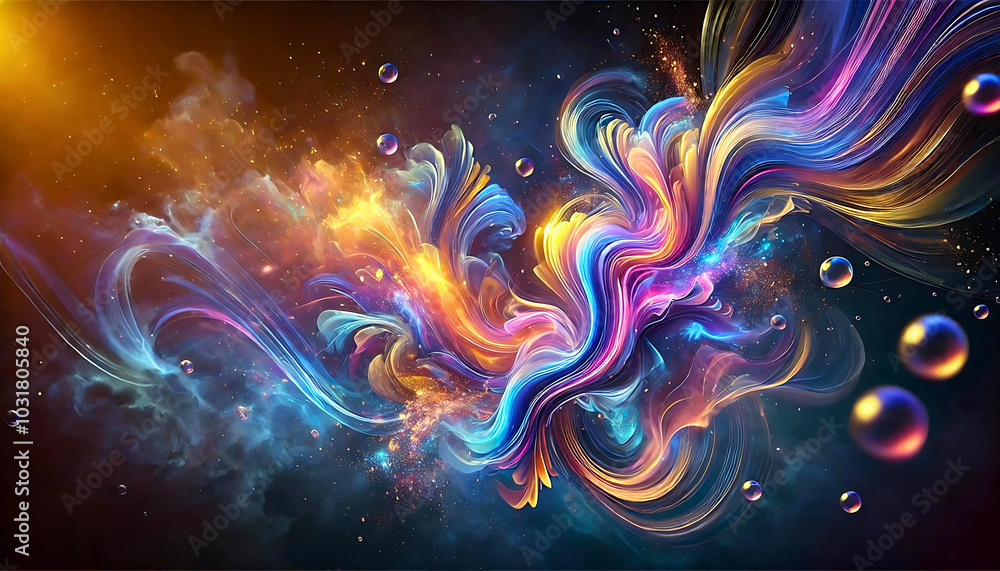 Colorful Abstract Smoke and Light Swirls
Colorful Abstract Smoke and Light Swirls