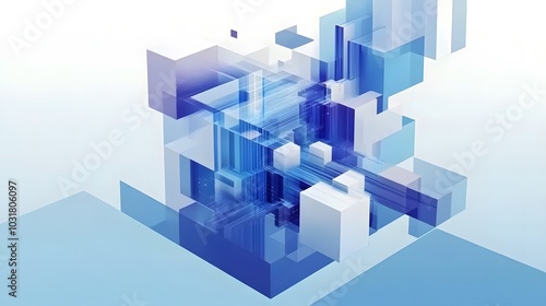 Fototapeta Naklejka Na Ścianę i Meble -  Abstract 3D Render