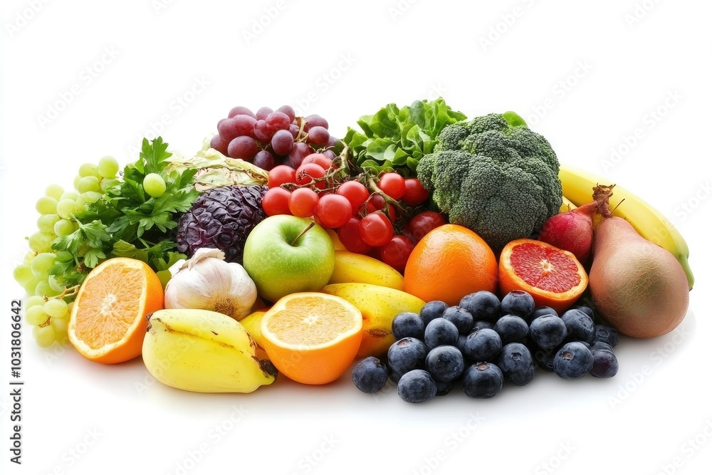 selection of healthy food background - generative ai selection of healthy food background - generative ai