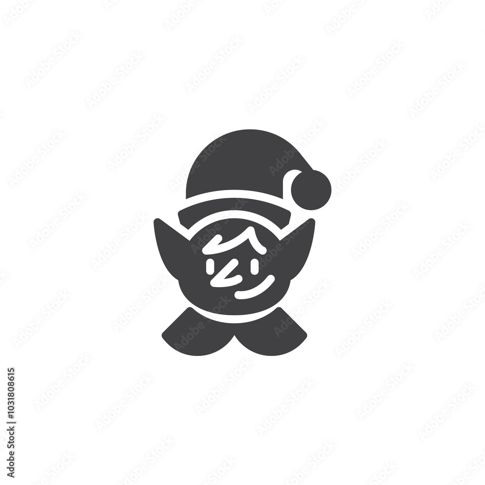 Christmas Elf vector icon Christmas Elf vector icon