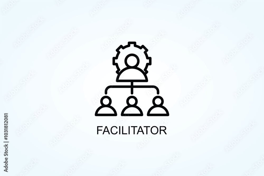 Facilitator Vector Or Logo Sign Symbol Illustration Facilitator Vector Or Logo Sign Symbol Illustration