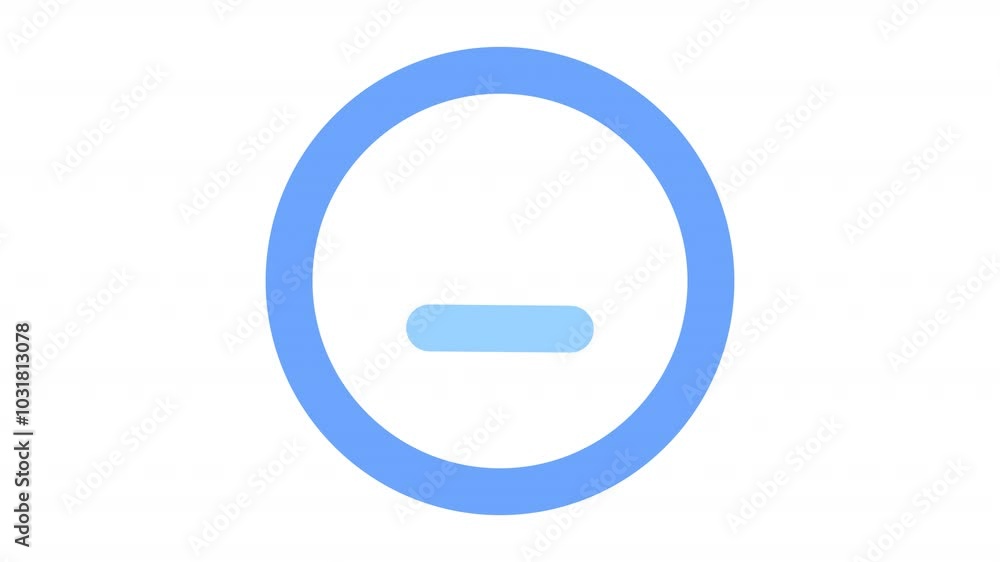 Minus animation for social media, presentations, videos, websites, etc. No background, Alpha channel Minus animation for social media, presentations, videos, websites, etc. No background, Alpha channel