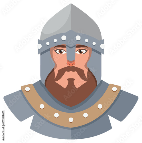 Medieval Knight Vector Illustration