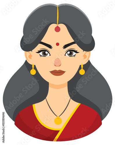 Traditional Indian Woman Portrait