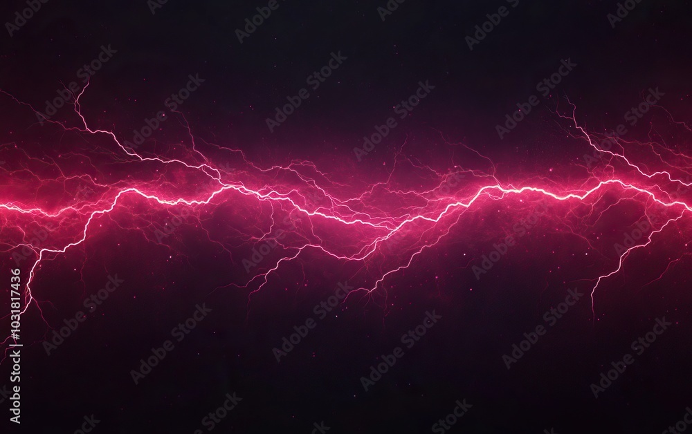 Vibrant pink lightning bolt striking against a dark background. Vibrant pink lightning bolt striking against a dark background.