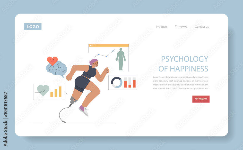 psychology. Flat Vector Illustration psychology. Flat Vector Illustration