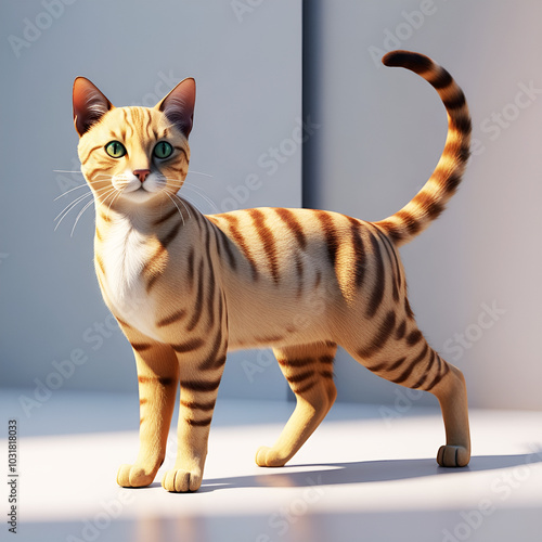 3D Cartoon Cat