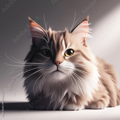 3D Cartoon Cat