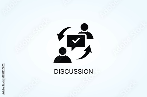 Discussion Vector  Or Logo Sign Symbol Illustration
