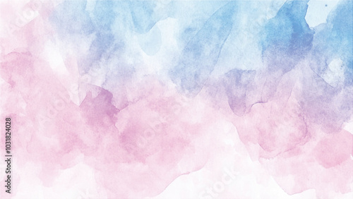 Abstract watercolor pastel background. Pink soft watercolor abstract texture. Cute Abstract Splash Watercolour Background. 