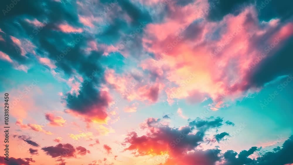 A breathtaking display of colors lights up the sky as the sun sets, casting vivid hues over the clouds and horizon A breathtaking display of colors lights up the sky as the sun sets, casting vivid hues over the clouds and horizon
