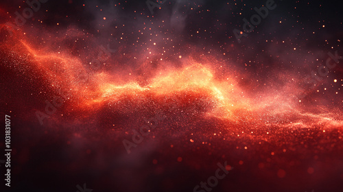 Dark background with golden lines close up