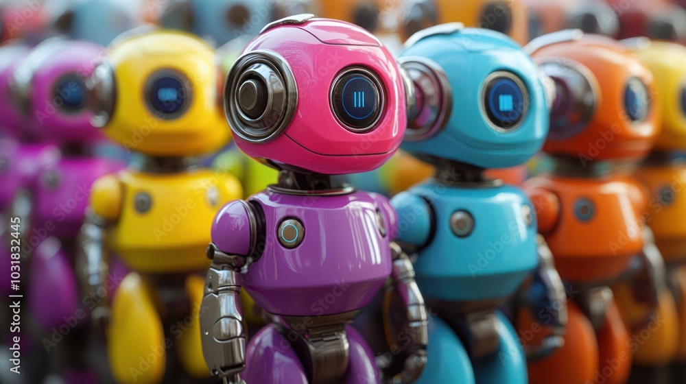 Colorful Robots in Line Colorful Robots in Line