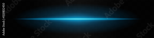 Blue light beam. A sharp horizontal purple beam with a bright center, fading into darkness on both sides. Ideal for sci-fi designs, light transitions, or futuristic effects.