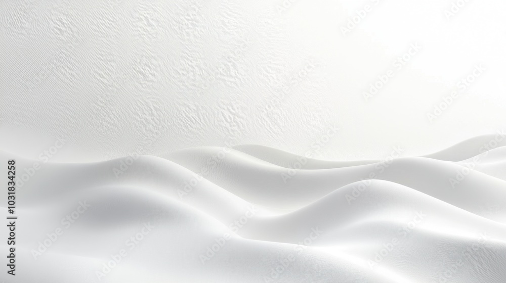 Obraz premium Abstract White Wavy Texture Background Design