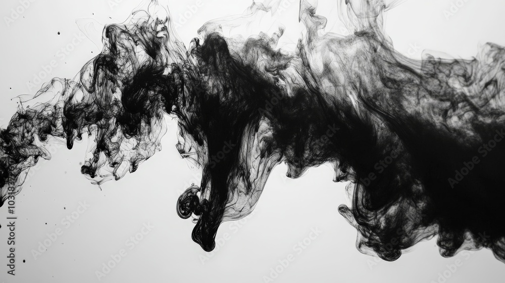 Ethereal Smoke Wisps Dancing in the Air Ethereal Smoke Wisps Dancing in the Air