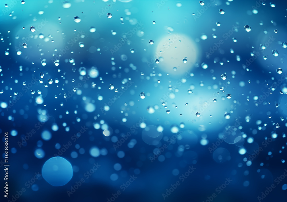 Obraz premium Abstract blur wallpaper with bokeh of lights in blue and aqua colors