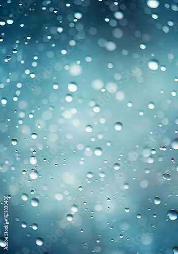 Wallpaper Mural Colorful background with raindrops and blur evening lights in blue and aqua colors
 Torontodigital.ca