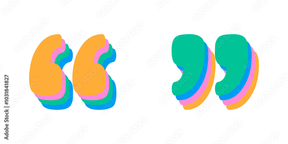 Quotation mark font png 3d shade Quotation mark font png 3d shade