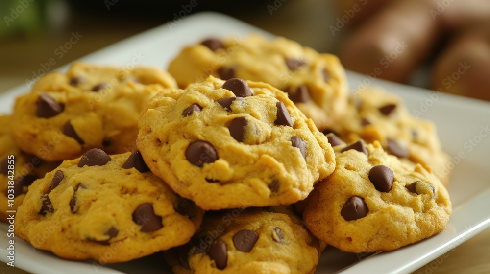 Homemade Pumpkin Chocolate Chip Cookies Homemade Pumpkin Chocolate Chip Cookies