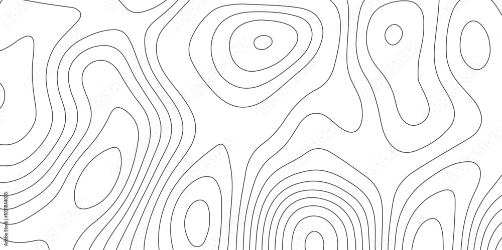Abstract design with seamless pattern with lines topographic map. geographic mountain relief. the white on black contours topography stylized height of the lines. geographic contour map paper texture. Abstract design with seamless pattern with lines topographic map. geographic mountain relief. the white on black contours topography stylized height of the lines. geographic contour map paper texture.