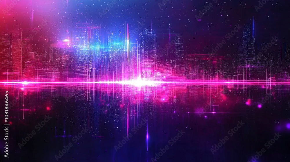 Neon-lit urban architecture in a high-tech cityscape, integrating space themes and advanced technology for a futuristic banner background design. Neon-lit urban architecture in a high-tech cityscape, integrating space themes and advanced technology for a futuristic banner background design.