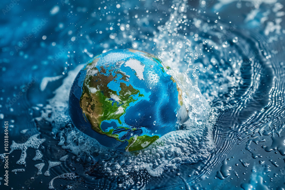 Beautiful greeting card with holiday composition for world environment day Beautiful greeting card with holiday composition for world environment day