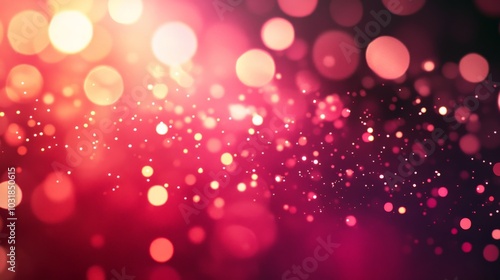 Vibrant Bokeh Lights in Shades of Pink and Red