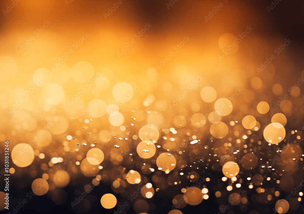 Abstract blur wallpaper with bokeh of lights in gold colors Abstract blur wallpaper with bokeh of lights in gold colors