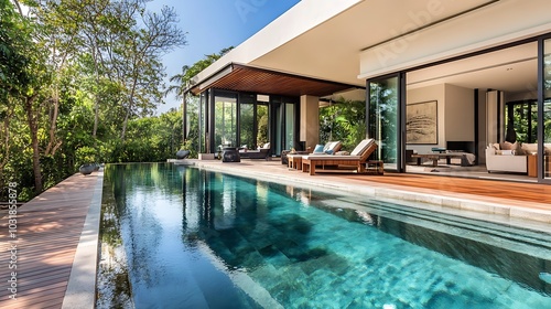 Wallpaper Mural Elegant and Cozy Modern Bedroom Interior Design with Stylish Decor, mockup, poster and Background Torontodigital.ca