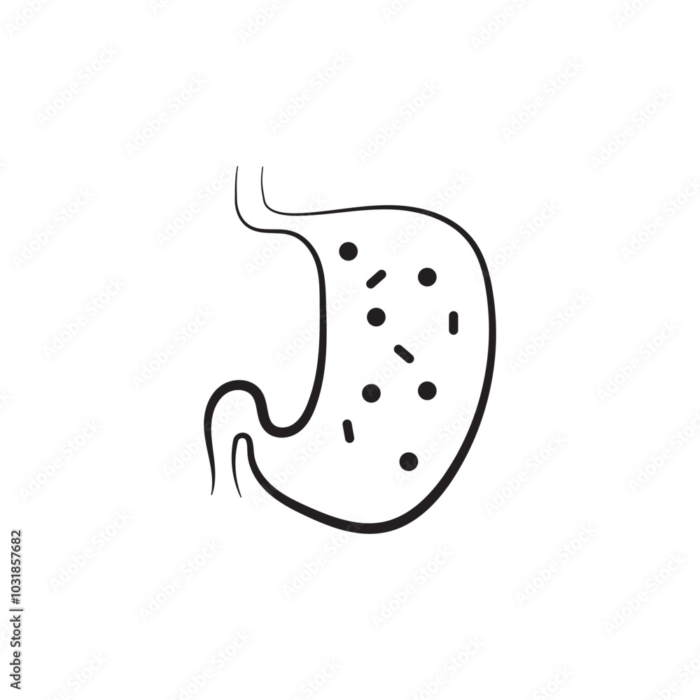 Stomach care icon designs concept vector illustration Stomach care icon designs concept vector illustration