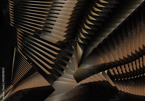 Основные RGB golden black halftone lines background, creative dynamic pattern, vector modern design texture