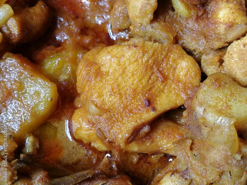 Spicy cooked Bresse chicken meat is the most testier in the world. Different parts of chicken curry that is delicious and famous recipe like peri-peri, fried, Pollo al acuyo, Karaage, Ayam goreng Spicy cooked Bresse chicken meat is the most testier in the world. Different parts of chicken curry that is delicious and famous recipe like peri-peri, fried, Pollo al acuyo, Karaage, Ayam goreng