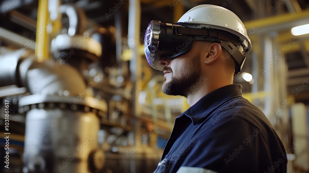Engineers in Augmented Reality Headsets Maintaining Industrial Equipment Engineers in Augmented Reality Headsets Maintaining Industrial Equipment
