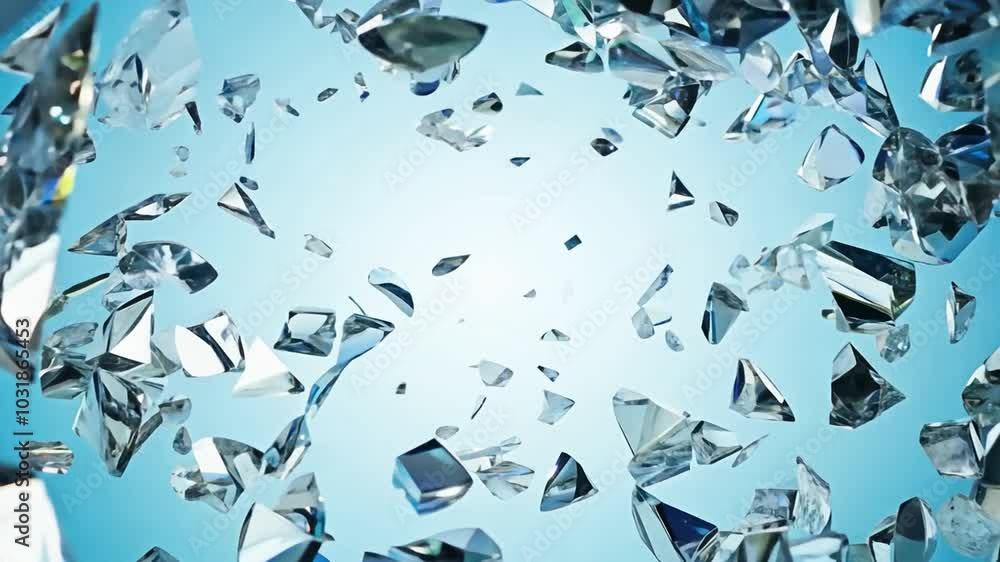 Abstract blue background with white light in the center and white particles scattered around. Abstract blue background with white light in the center and white particles scattered around.