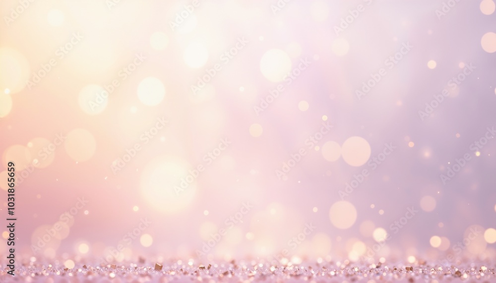 Soft pastel bokeh background with glitter accents Soft pastel bokeh background with glitter accents