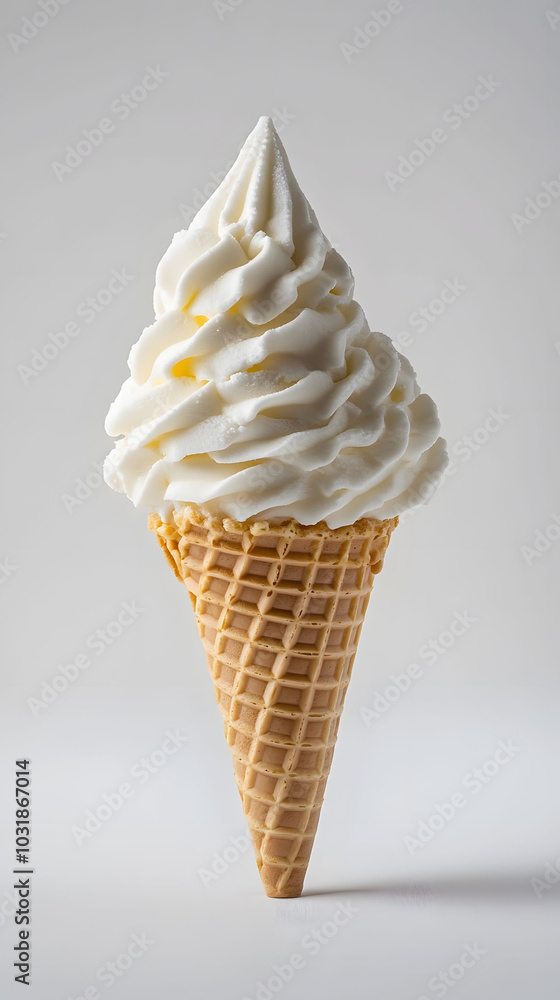 Lemon Ice Cream Delight, creamy lemon ice cream cone against a plain white backdrop, inviting and fresh, perfect for summer treats Lemon Ice Cream Delight, creamy lemon ice cream cone against a plain white backdrop, inviting and fresh, perfect for summer treats