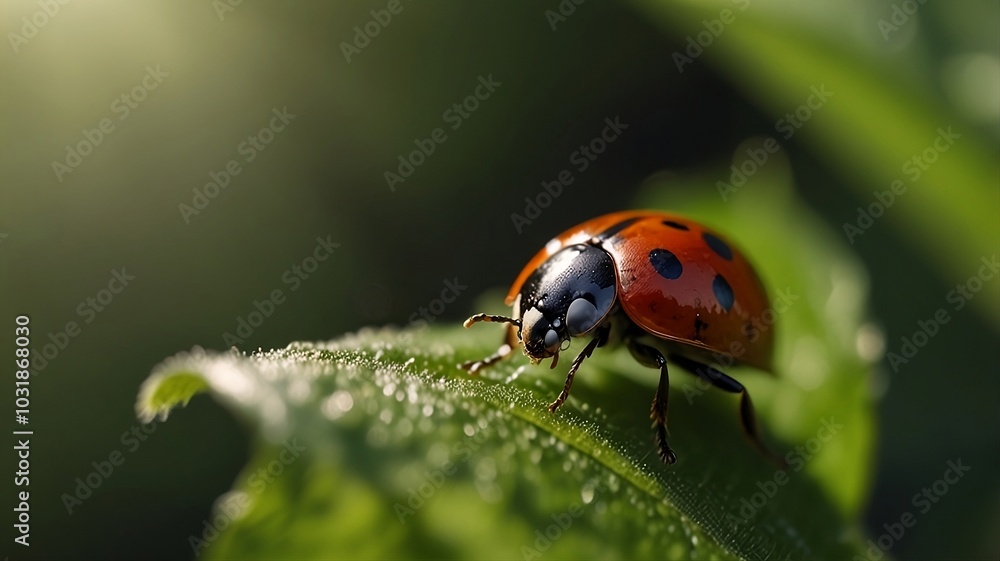 ladybug on green leaf ladybug on green leaf