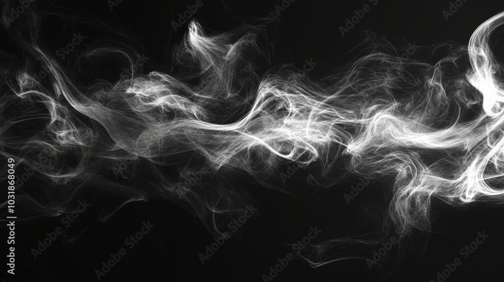 Swirling Smoke Patterns against a Dark Background Swirling Smoke Patterns against a Dark Background