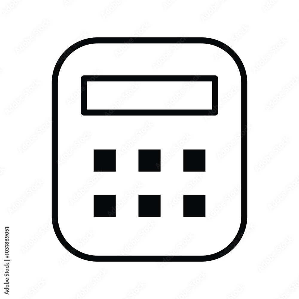 Calculator icon vector. Savings, finances sign isolated Calculator icon vector. Savings, finances sign isolated
