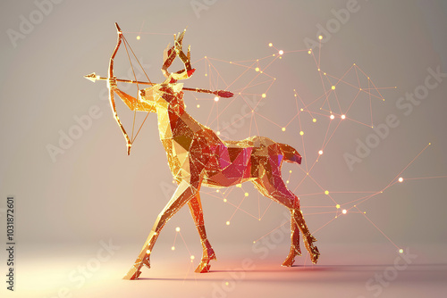 Wallpaper Mural Astrological composition with concept of Sagittarius zodiac sign symbol Torontodigital.ca