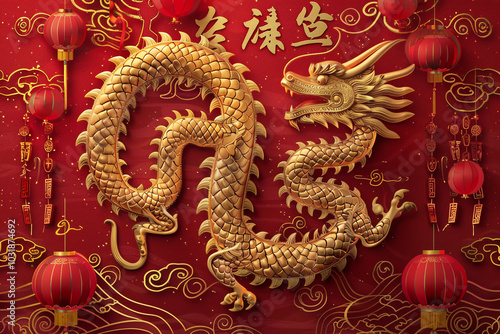 Wallpaper Mural Beautiful greeting card with holiday composition for happy and joy celebrate New Year Torontodigital.ca