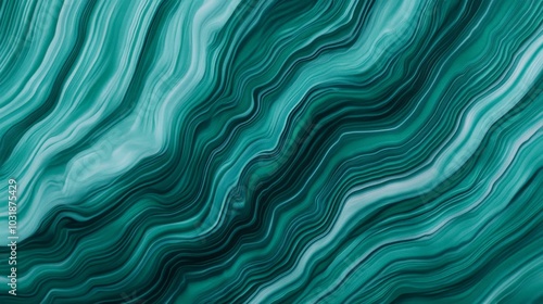 Undulating Waves of Turquoise Tones